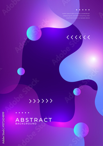 Vibrant Abstract Background With Geometric Shapes and Gradients. Ideal for modern presentations, digital art, and creative projects, evoking a sense of movement and innovation