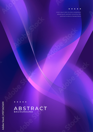 Elegant Abstract Poster With Vibrant Gradient Color Background. Perfect for modern decor, digital art projects, and creative backgrounds. Adds elegance and style to any visual presentation