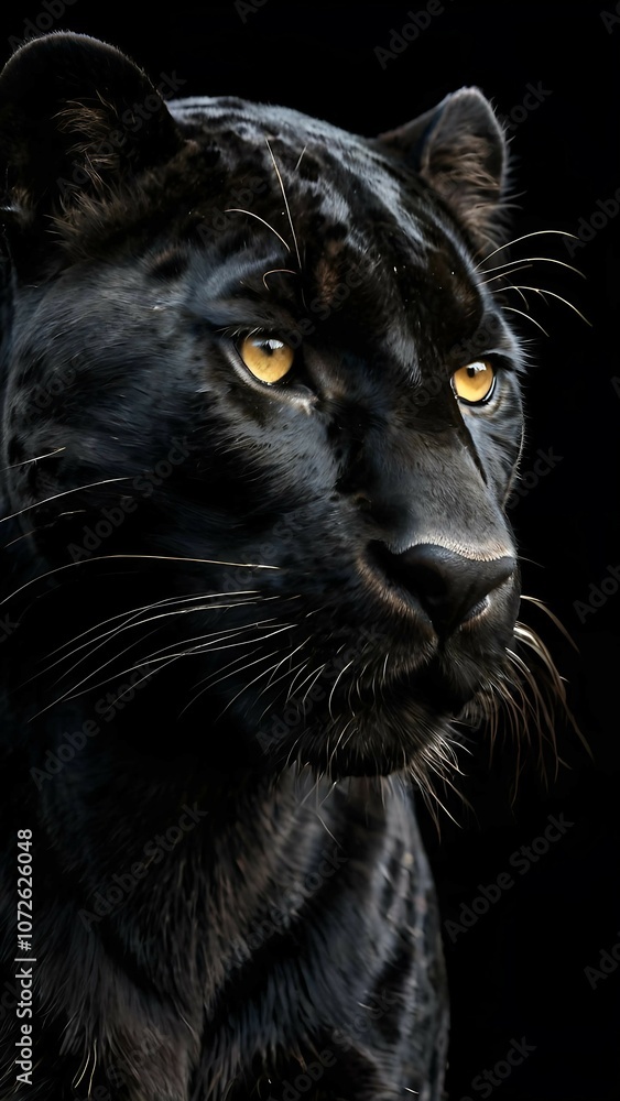 Black Panther Close Up Black Panther Close Up