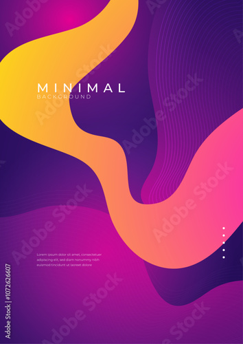 Vibrant Abstract Background With Geometric Shapes and Gradients. Ideal for modern presentations, digital art, and creative projects, evoking a sense of movement and innovation