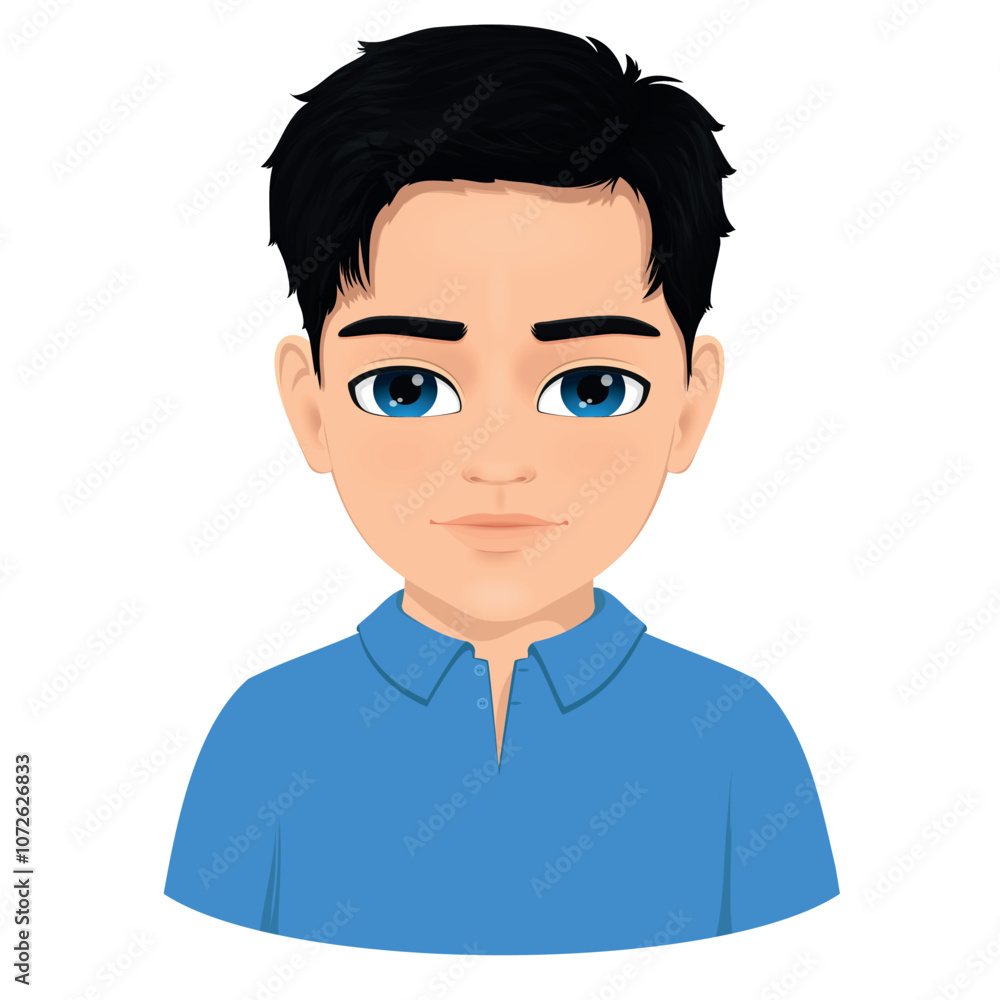 well drawn portrait of young boy well drawn portrait of young boy