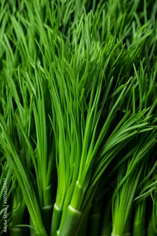 Close-up of a bunch of green, fresh chives. Close-up of a bunch of green, fresh chives.
