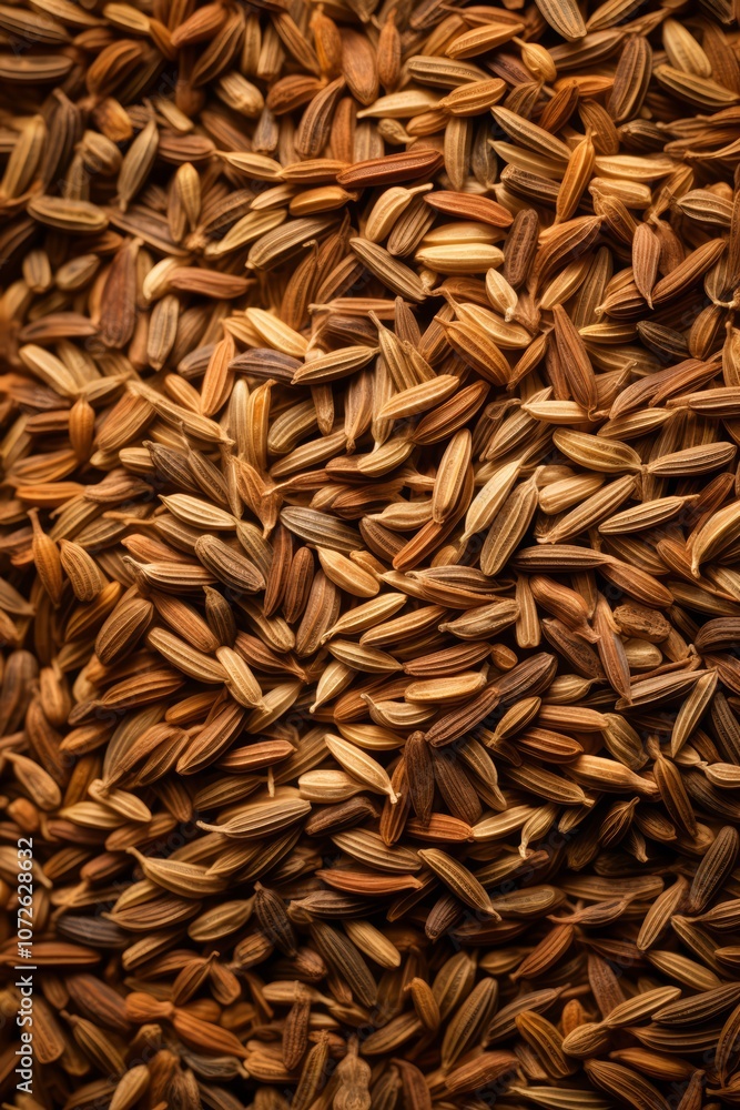 Close-up of a heap of brown rice grains. Close-up of a heap of brown rice grains.