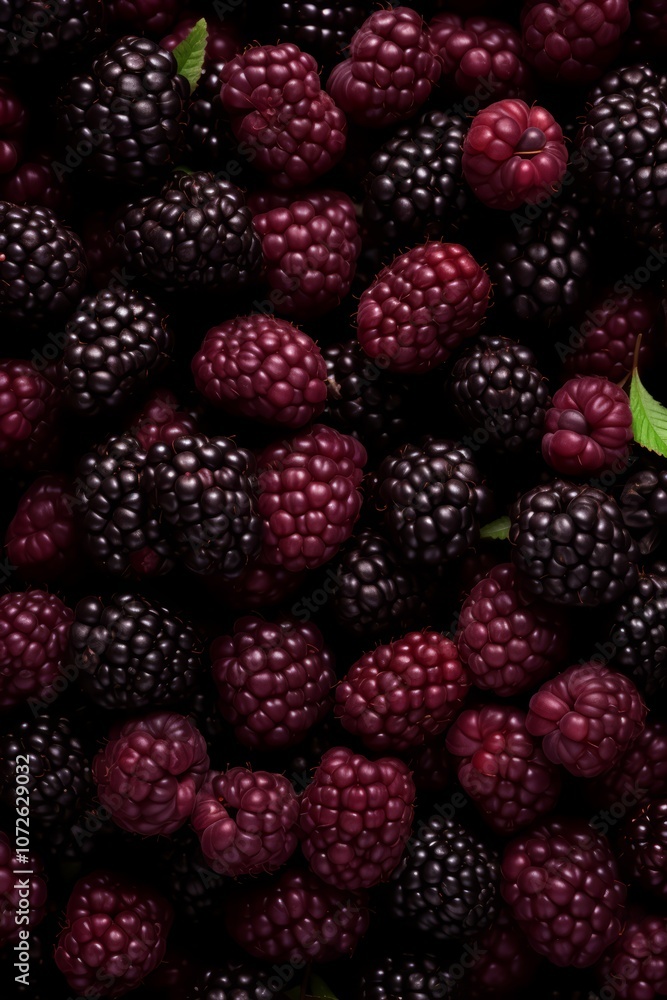 Close-up of fresh blackberries, a vibrant and colorful display of ripe fruit. Close-up of fresh blackberries, a vibrant and colorful display of ripe fruit.