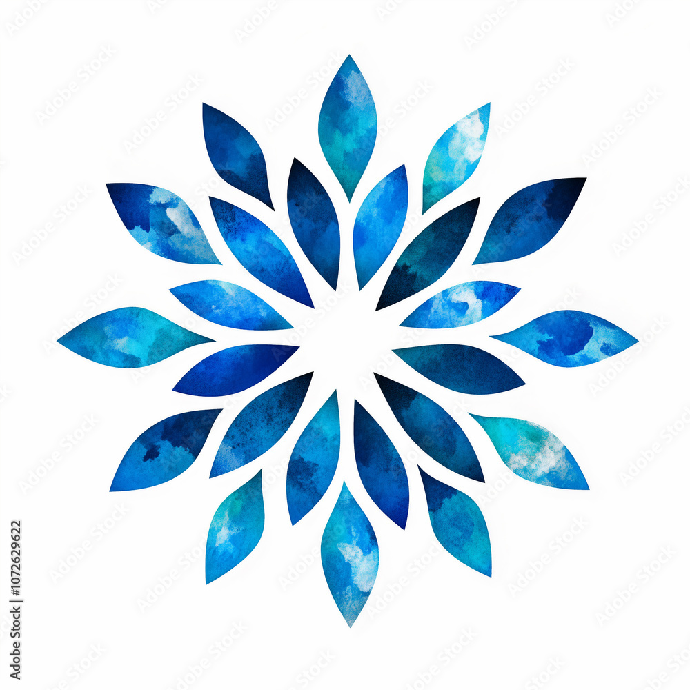 Abstract Hand-Drawn Snowflake Abstract Hand-Drawn Snowflake