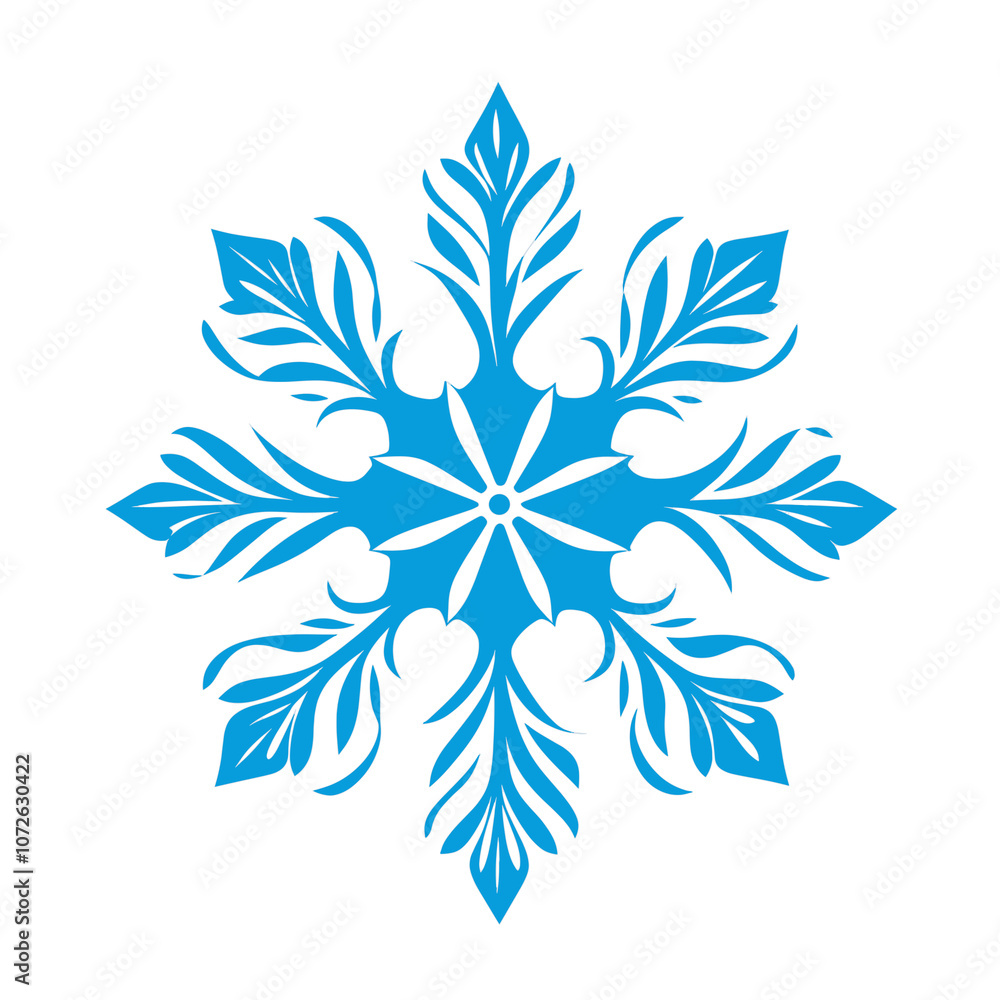 Fototapeta premium Abstract Frozen Snowflake