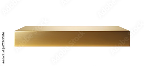 empty golden  sandstone for product placement stage isolated on transparent background photo