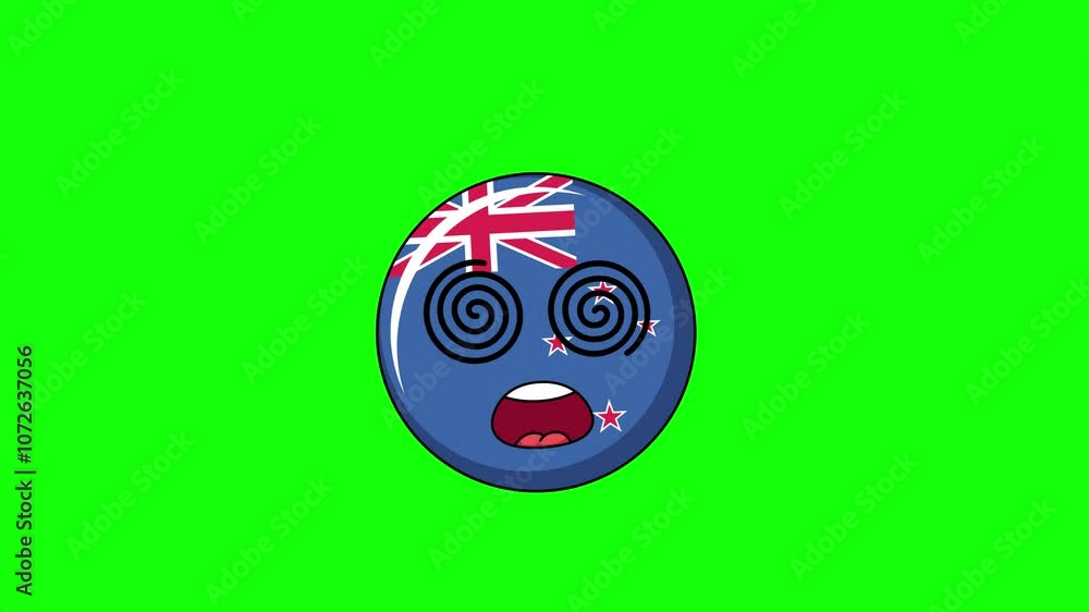 new zealand Face with spiral eyes, hypnotized expression new zealand Face with spiral eyes, hypnotized expression