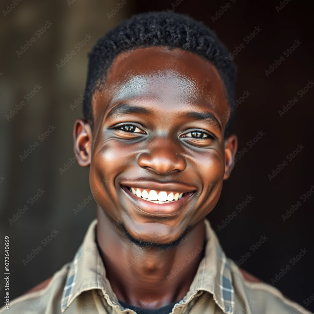 Portrait of happy african young man Portrait of happy african young man
