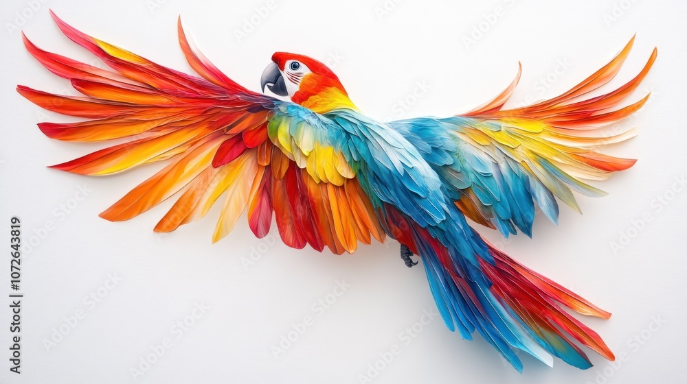 Fototapeta premium A Vibrant Macaw
