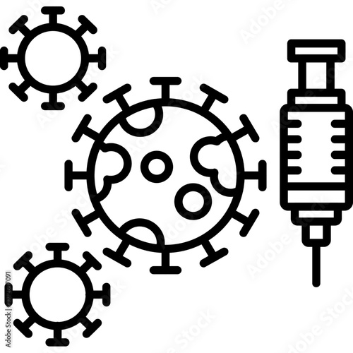 Virus Vaccine Icon