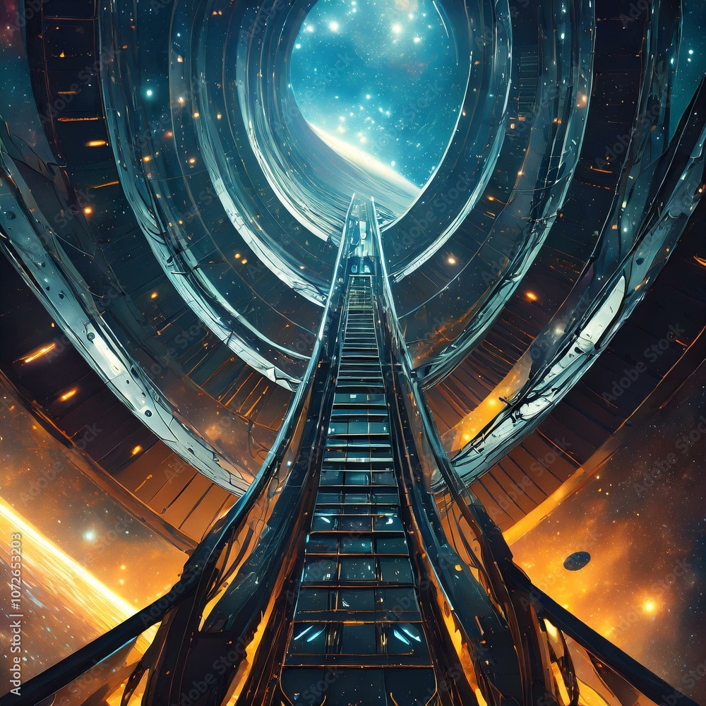 Obraz premium sci-fi宇宙背景