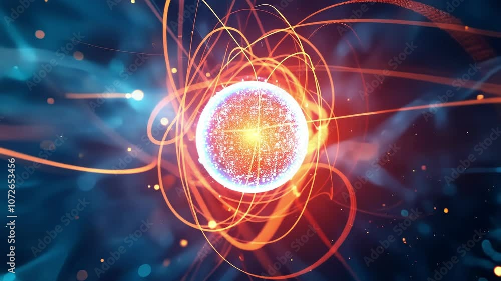 A kaleidoscope of colors and shapes each representing a different particle and its role in a Feynman diagram.