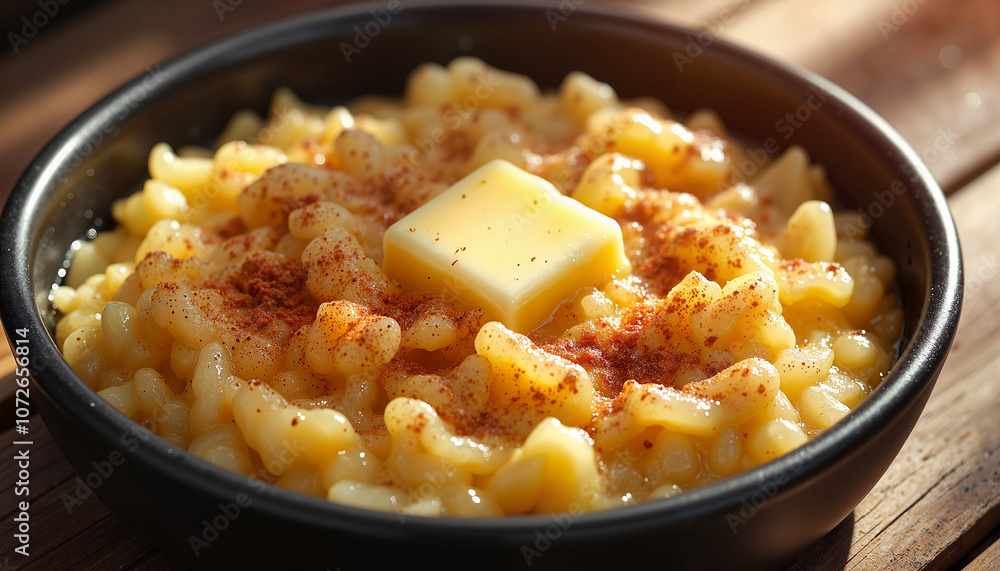 Creamy mac and cheese with butter and paprika Creamy mac and cheese with butter and paprika