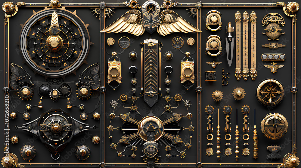 Steampunk Clockwork Mechanism Background Steampunk Clockwork Mechanism Background