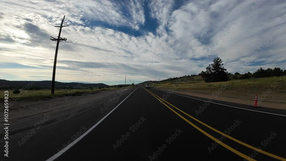 Volcanic Legacy Scenic Byway Klamath Falls 03 Rear View 140 Eastbound Driving Plates Oregon USA Ultra Wide Volcanic Legacy Scenic Byway Klamath Falls 03 Rear View 140 Eastbound Driving Plates Oregon USA Ultra Wide
