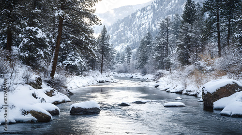 A project analyzing snowmelt contributions to river systems. photo