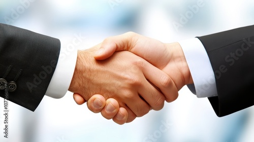 Business Partners Handshake in Professional Setting