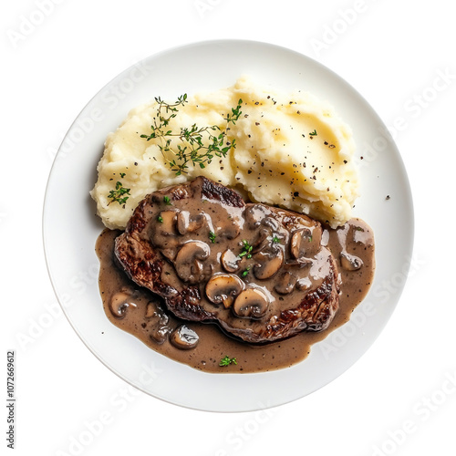 Plate of Delicious Steak wi...