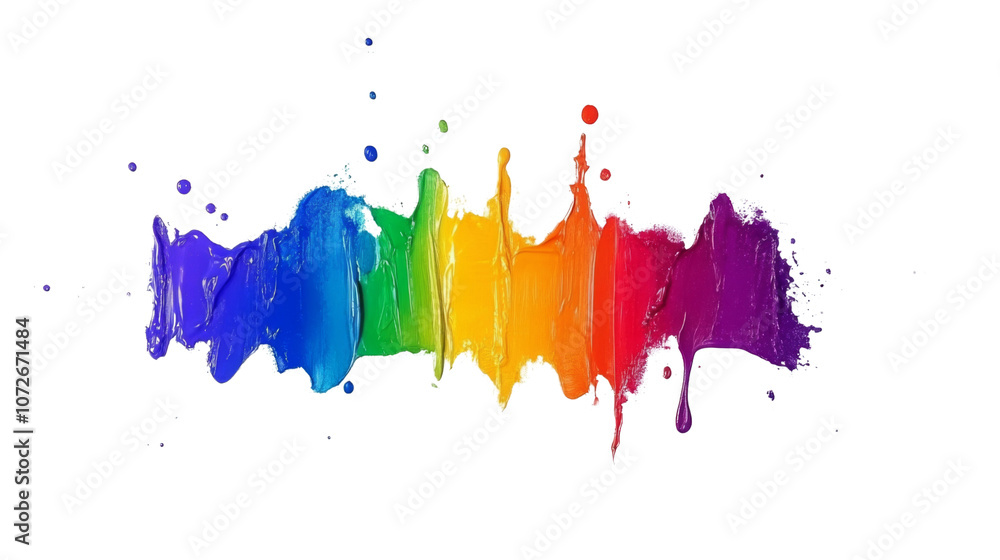 Fototapeta premium colorful splash of color on a transparent background