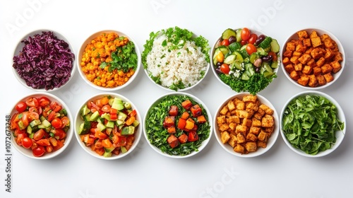 Variety of Healthy Salad Ingredients