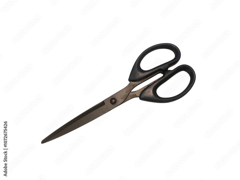 Scissors isolated on white background. School supplies. Sewing equipment Scissors isolated on white background. School supplies. Sewing equipment