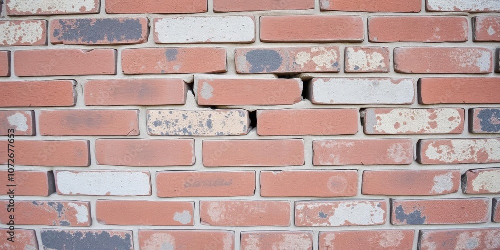 Obraz premium A close-up shot of porous brick walls revealing its deteriorating texture and structure, structure, house