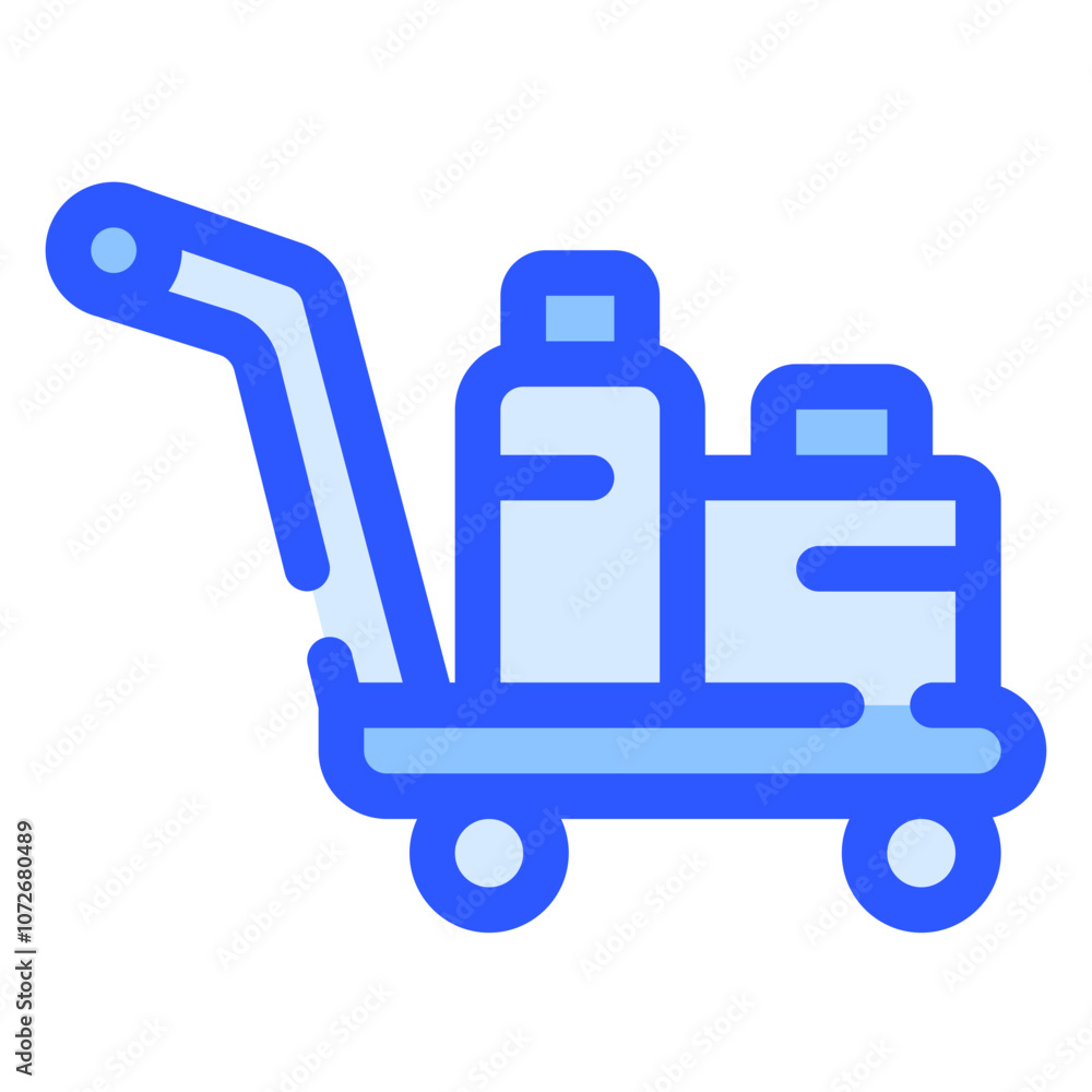 Naklejka premium luggage cart icon