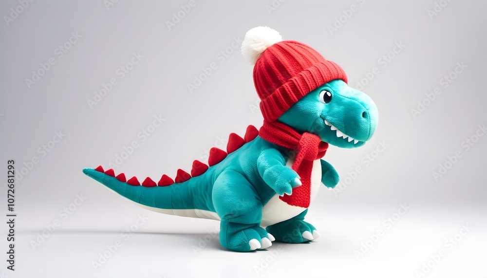 charming dinosaur plush toy isolated on white for illustrations and decor charming dinosaur plush toy isolated on white for illustrations and decor