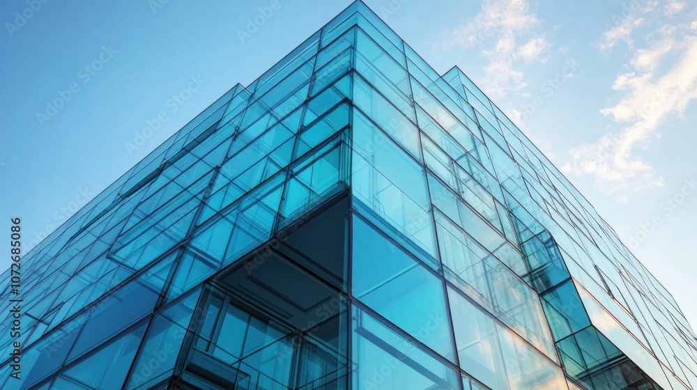 Contemporary office building with glass exterior design Contemporary office building with glass exterior design