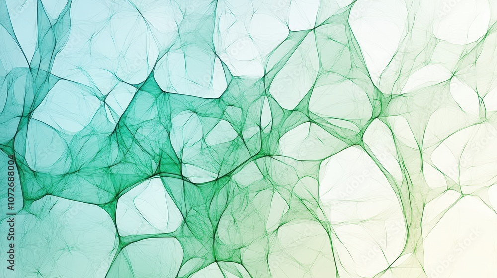 Abstract Green and Blue Network Pattern - Digital Art Background Abstract Green and Blue Network Pattern - Digital Art Background