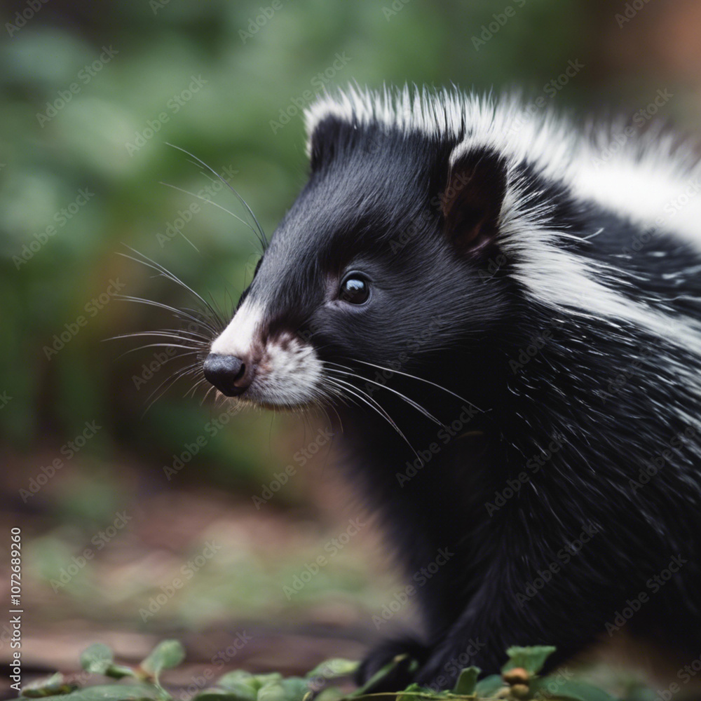 Skunk Closeup Skunk Closeup