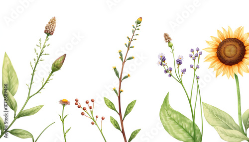 Wallpaper Mural Beauty product natural organic botany isolated with white highlights, png Torontodigital.ca