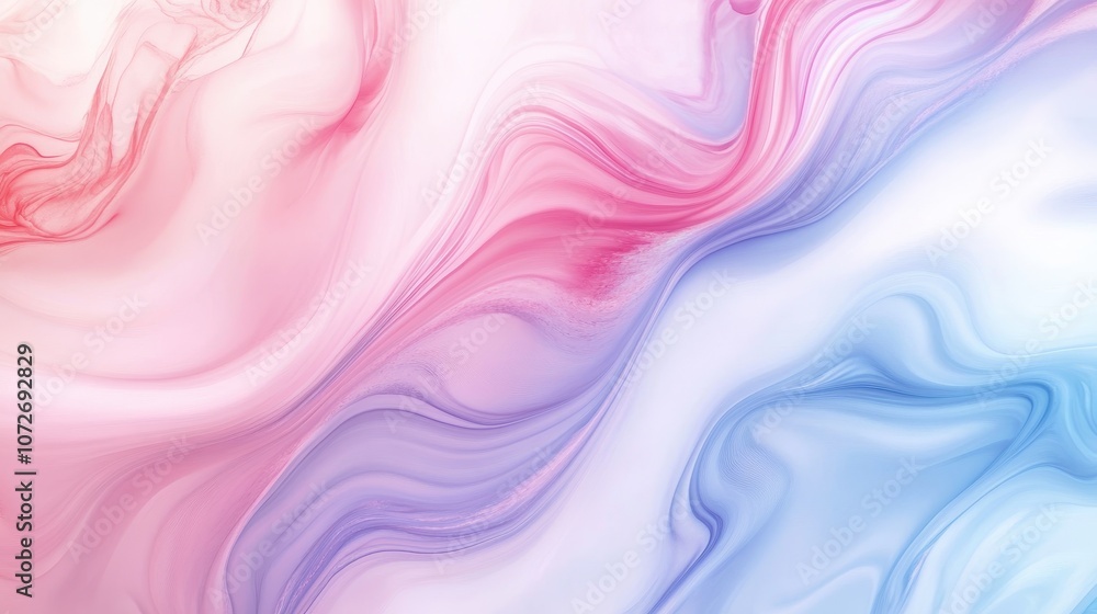 Fototapeta premium Abstract Swirling Pink and Blue Marble Background Texture.