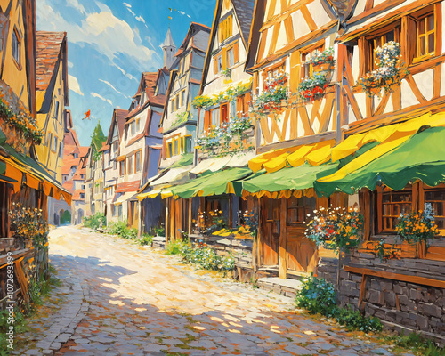 [ai art] small town in europe