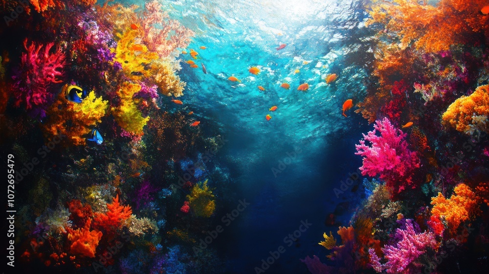 Vibrant Coral Reef Underwater Vibrant Coral Reef Underwater