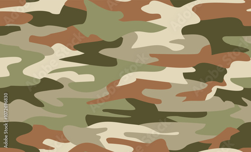 seamless camouflage pattern for outdoor apparel
