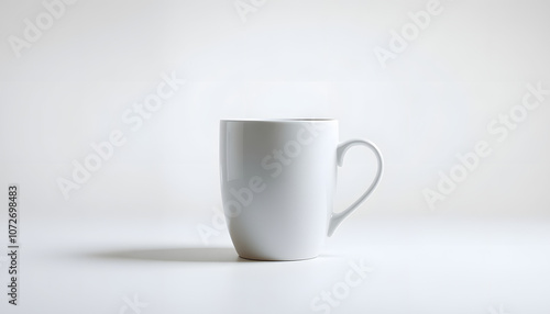 Beautiful mug mockup isolated with white highlights, png