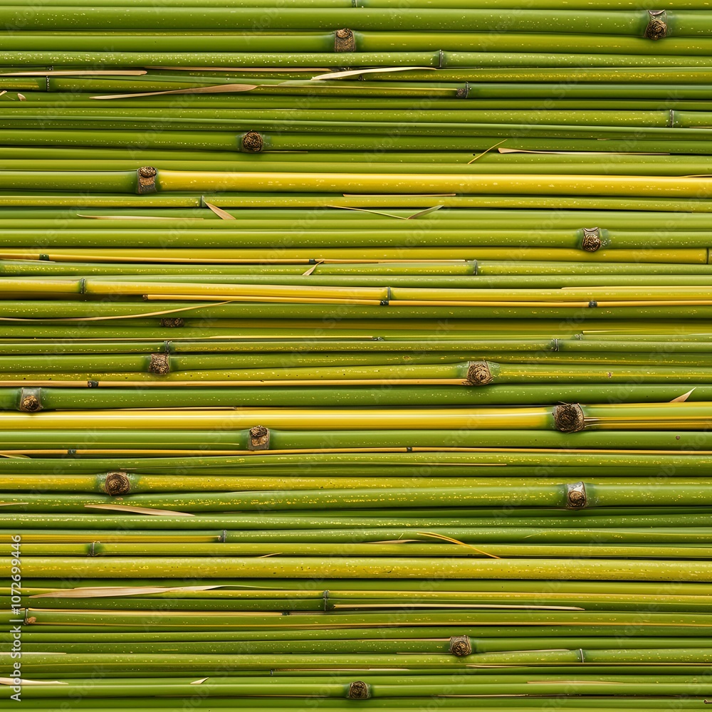 Close-Up of Vibrant Green Bamboo Stalks Close-Up of Vibrant Green Bamboo Stalks