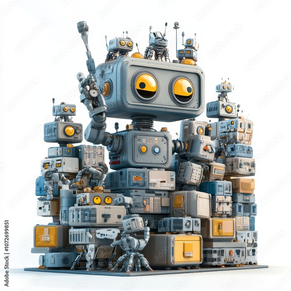 Robots Organizing Products in a Warehouse Setting Robots Organizing Products in a Warehouse Setting