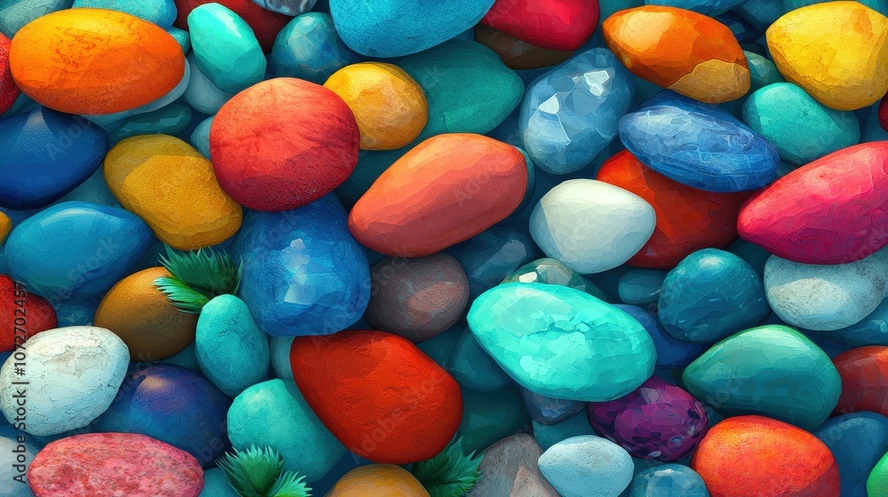 Colorful Smooth River Rocks Background Texture Colorful Smooth River Rocks Background Texture