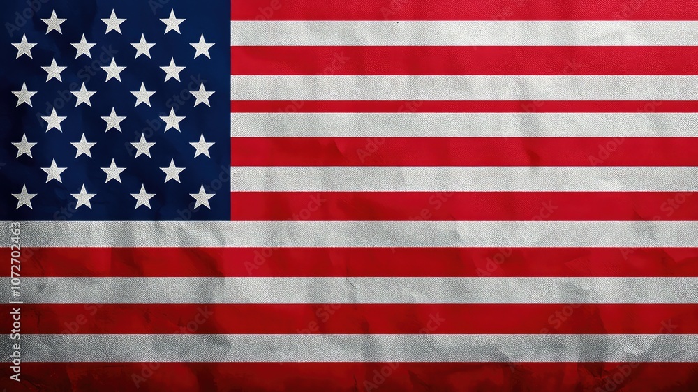 Naklejka premium American flag texture, American flag waving in the wind