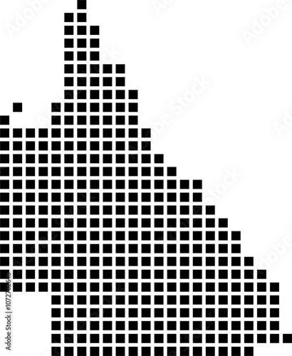 Pixelated Map of Queensland