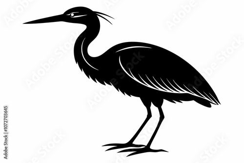 American Bittern transparent icon  Icon  Anime ,Bittern vector art and illustration ,Bittern Bird Vector Silhouette Illustration.