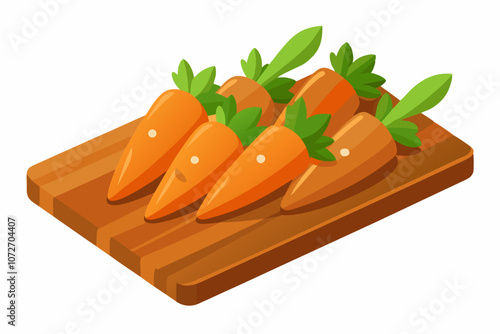 polished carrots vector art and illustration 