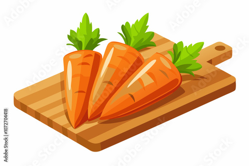 polished carrots vector art and illustration 