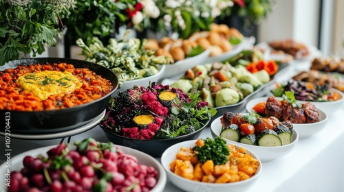 Delicious Food Buffet Spread