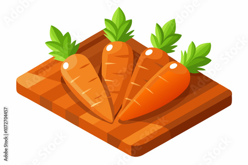 polished carrots vector art and illustration 