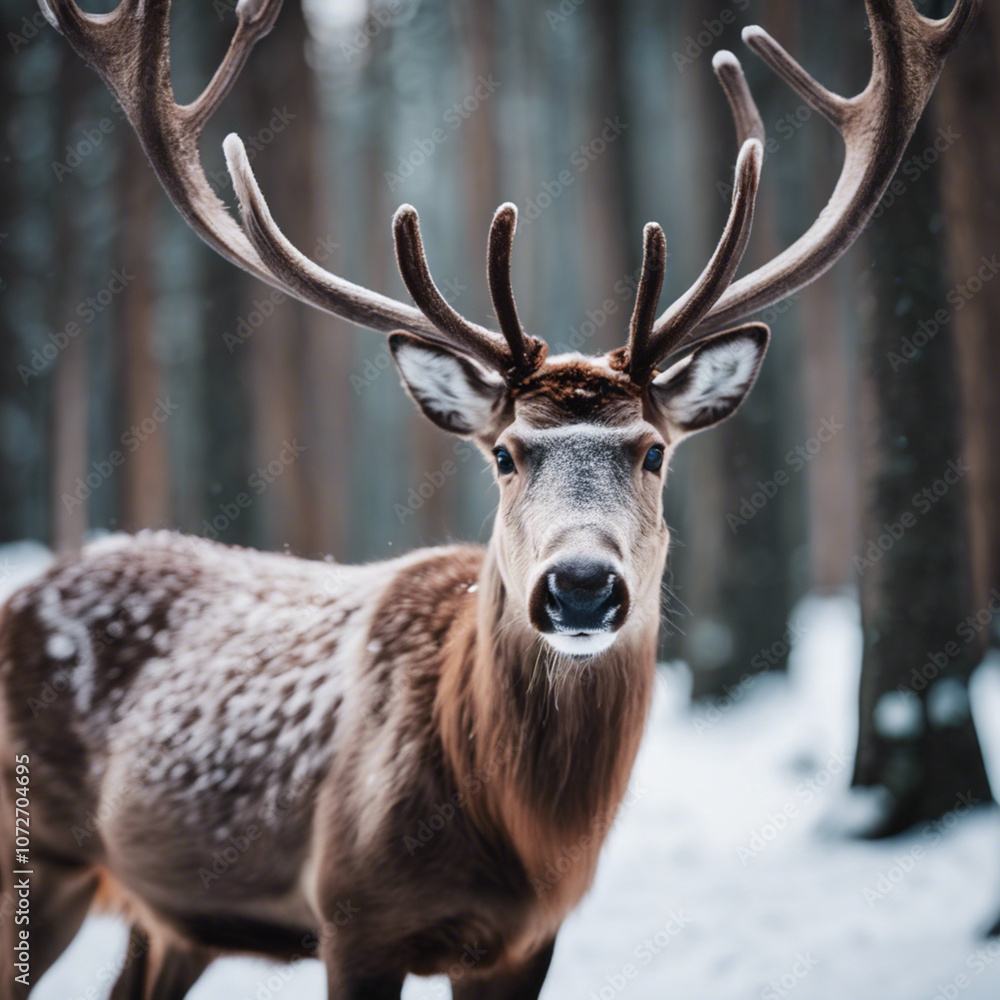 Fototapeta premium Reindeer Closeup