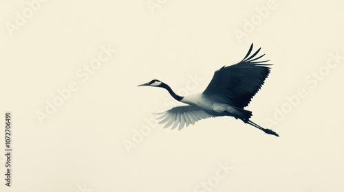 Crane in Flight